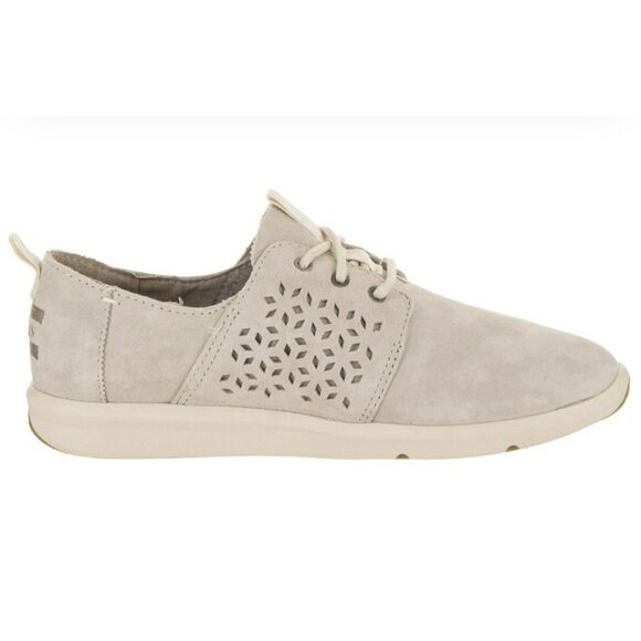 TOMS Del Rey Birch Suede Mosaic Tile Shoes Size 8 EUC - Picture 1 of 6